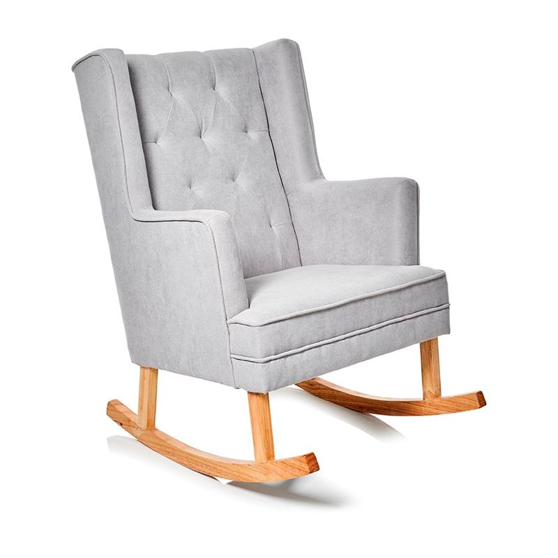 Hampton Grey Rocking Chair & Foot Stool Set