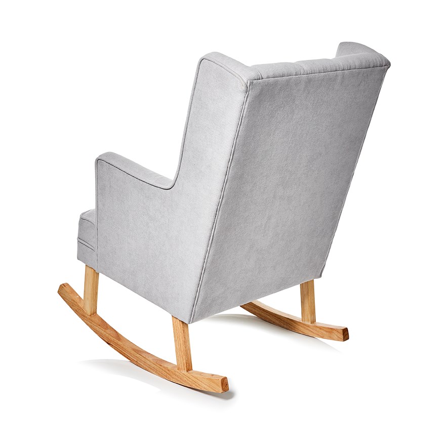 Adairs Baby Hampton Grey Rocking Chair & Foot Stool Set Adairs