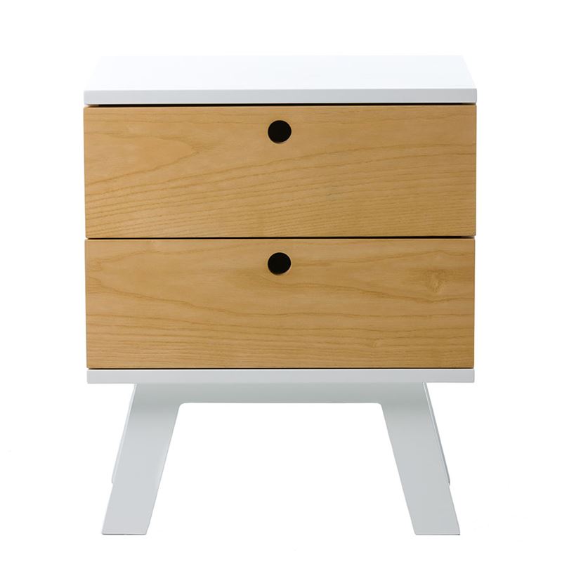 Cooper 2 Drawer Side Table White - Home & Gifts Furniture - Adairs Kids