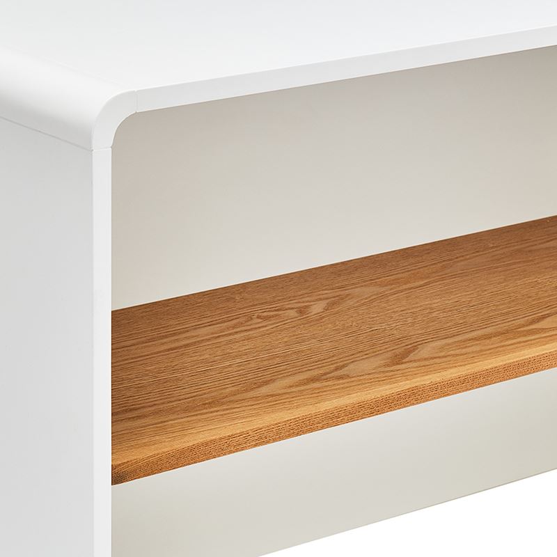 Jax Furniture Range White & Natural Book Shelf