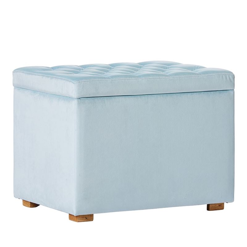 Valentina Velvet Ice Blue Blanket Box