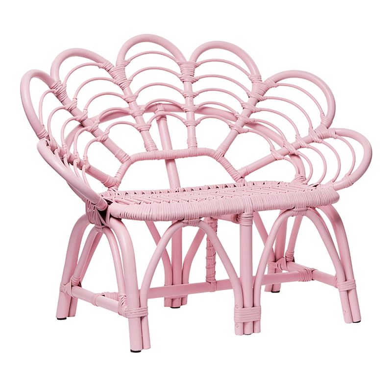 Oasis Rattan 2 Seater Chair Pink 