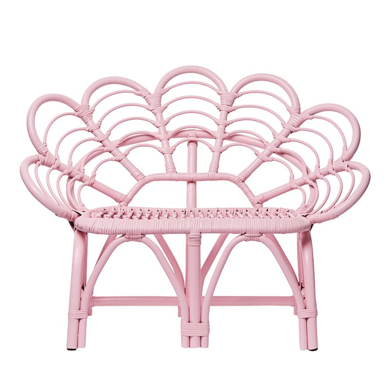 Oasis Rattan 2 Seater Chair Pink 