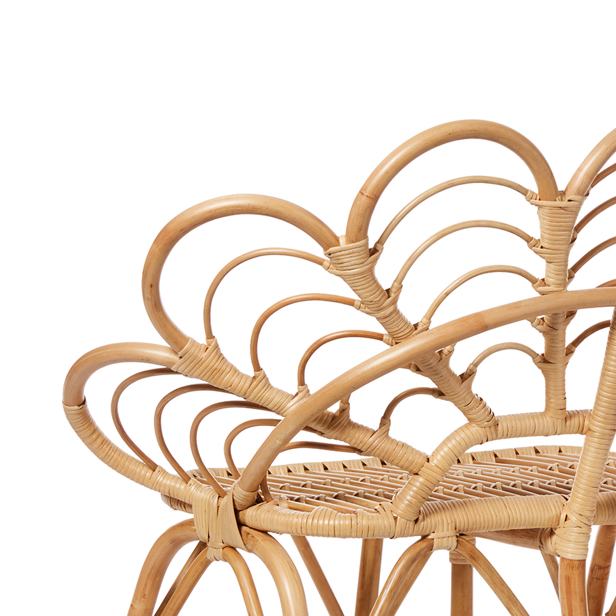 Adairs Kids Oasis Rattan 2 Seater Chair Honey Adairs