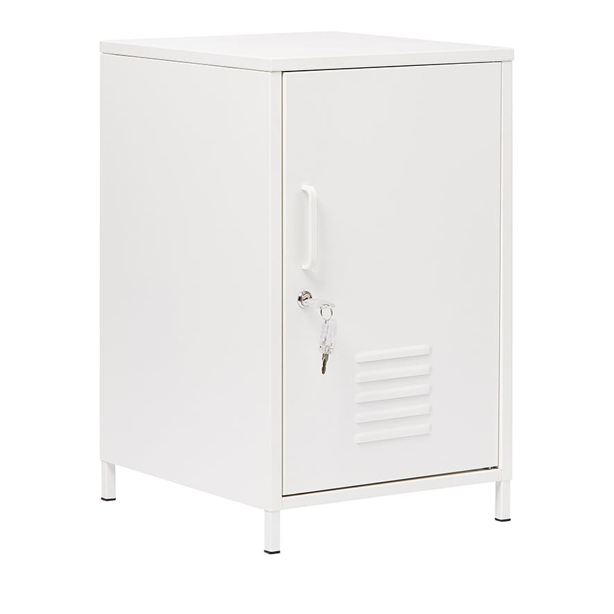 Adairs Kids White Locker Side Table Adairs