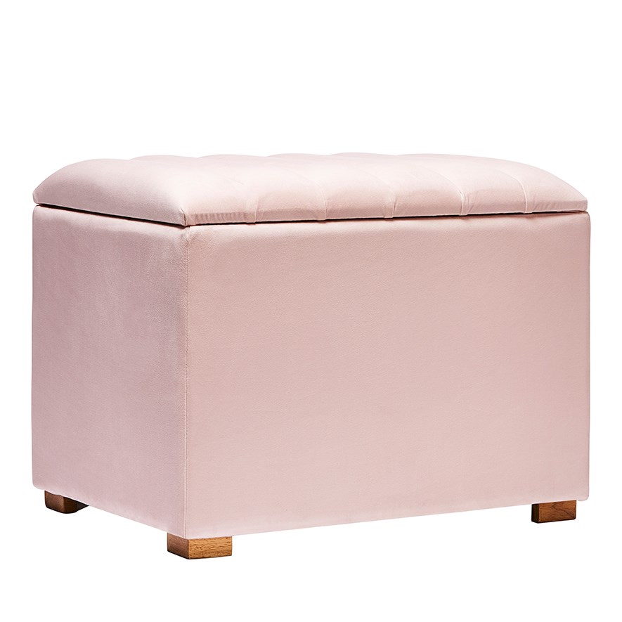 Adairs Kids Shelly Furniture Collection Velvet Pink Blanket Box Adairs