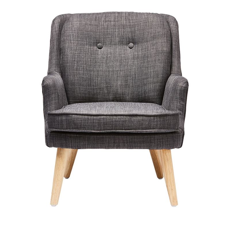 Holland Charcoal 1 Seater Arm Chair