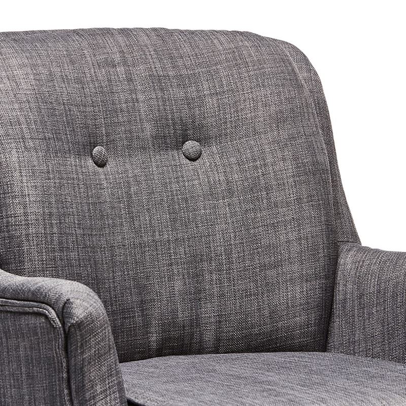 Holland Charcoal 1 Seater Arm Chair