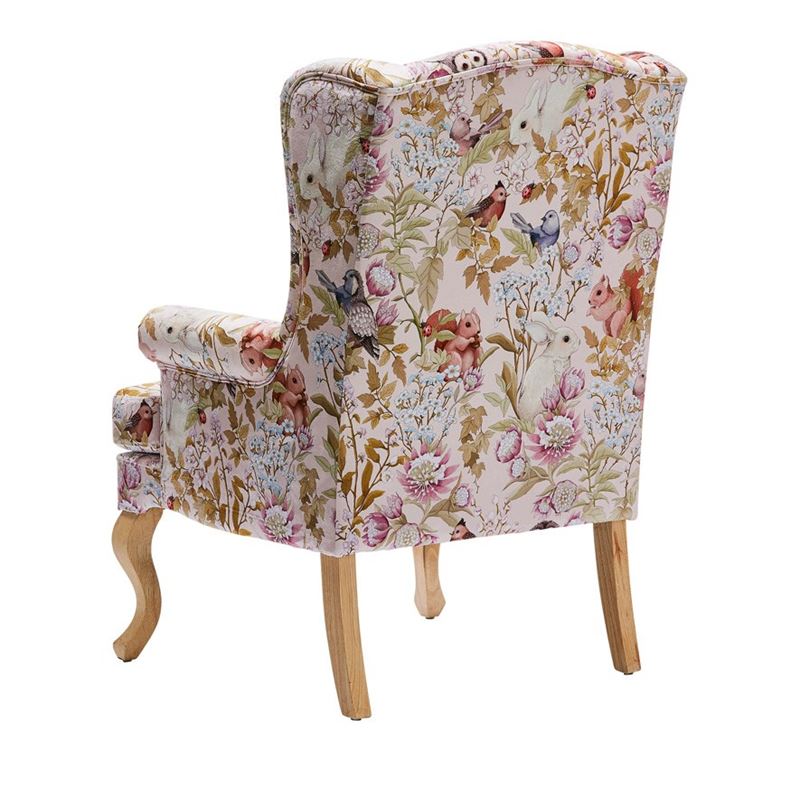 Fleur Harris Woodlands Pink Armchair