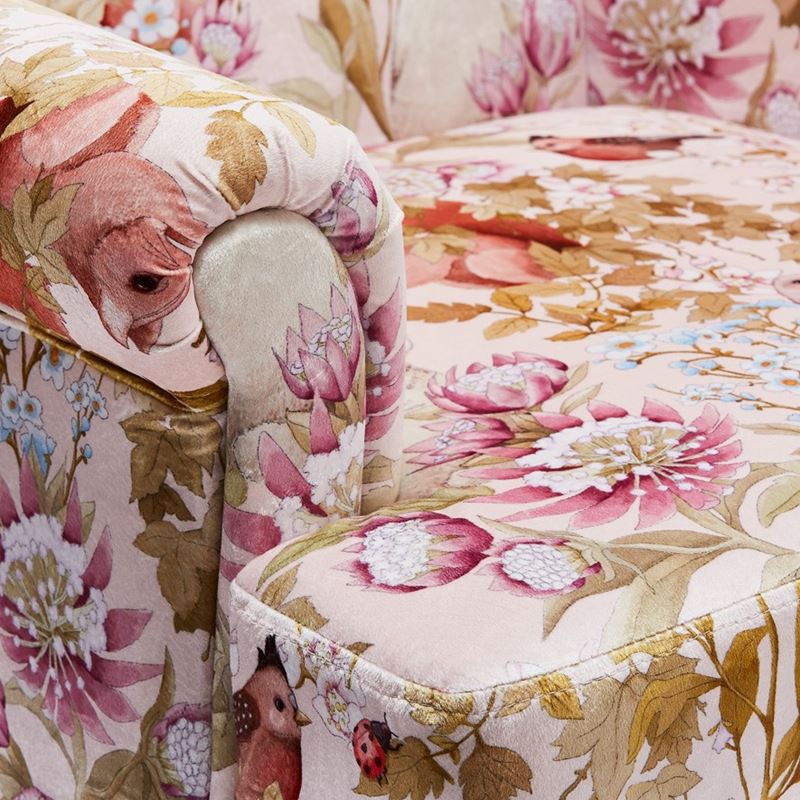 Fleur Harris Woodlands Pink Armchair