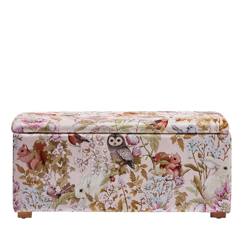 Fleur Harris Woodlands Pink Blanket Box