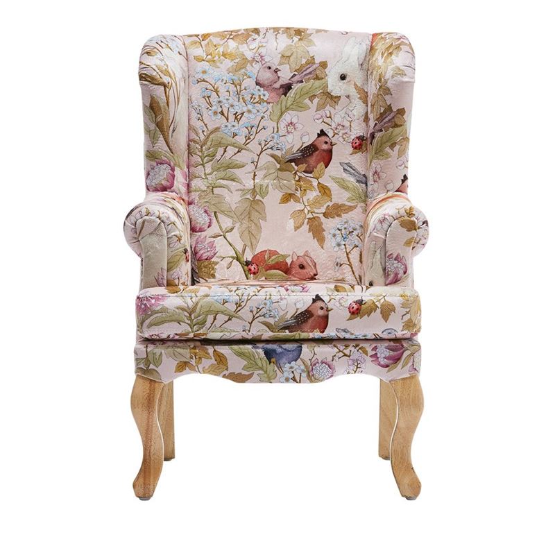 Fleur Harris Woodlands Pink Mini Armchair