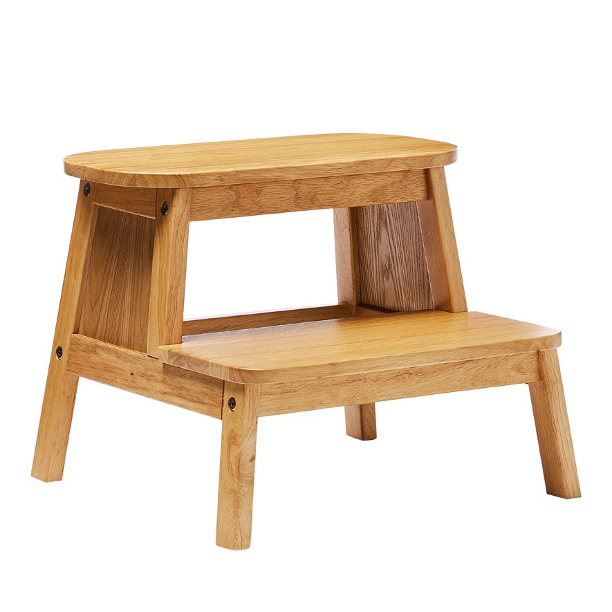 Timber step stool discount