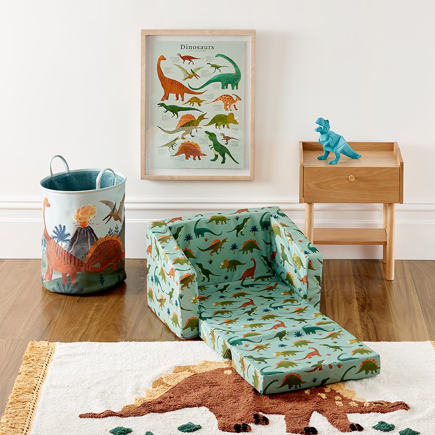 Adairs Kids Dino World Flip Out Sofa Adairs