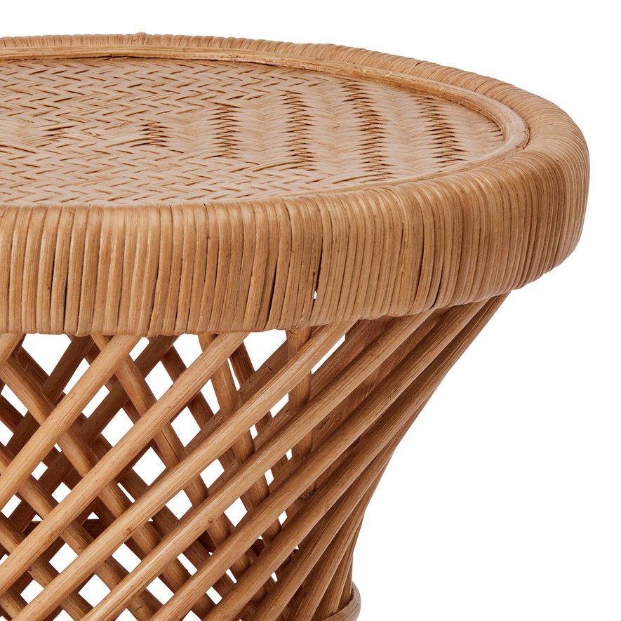 Adairs Kids Kobie Rattan Honey Bedside Table Adairs