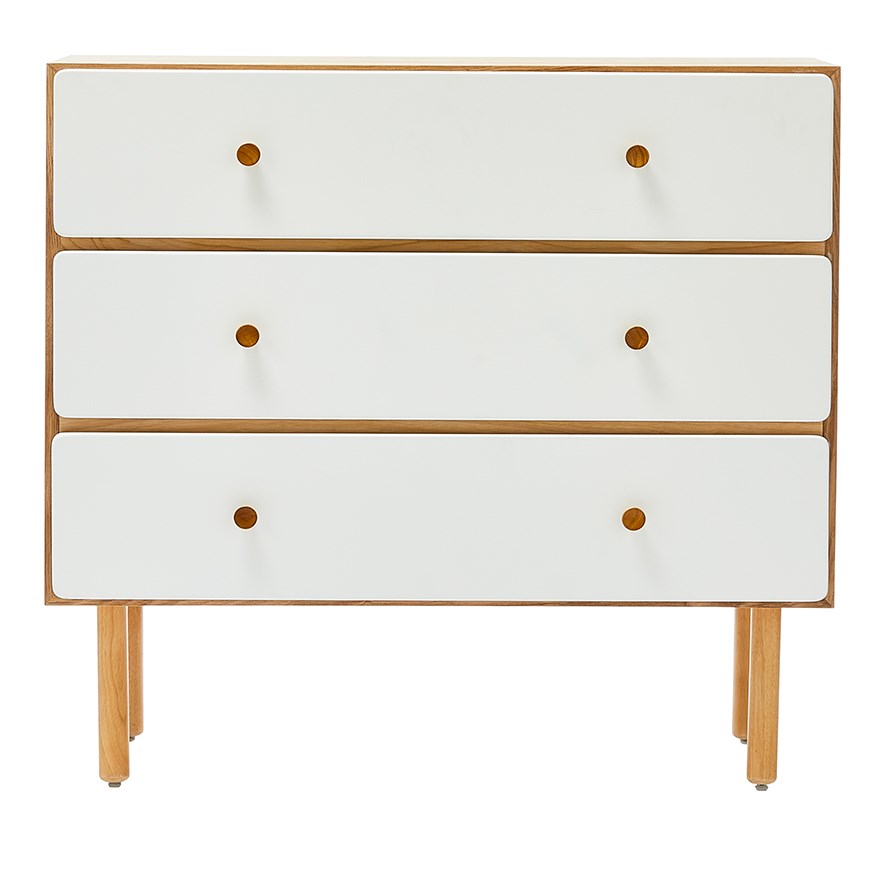 Adairs Kids Hunter White Chest of Drawers Furniture Adairs