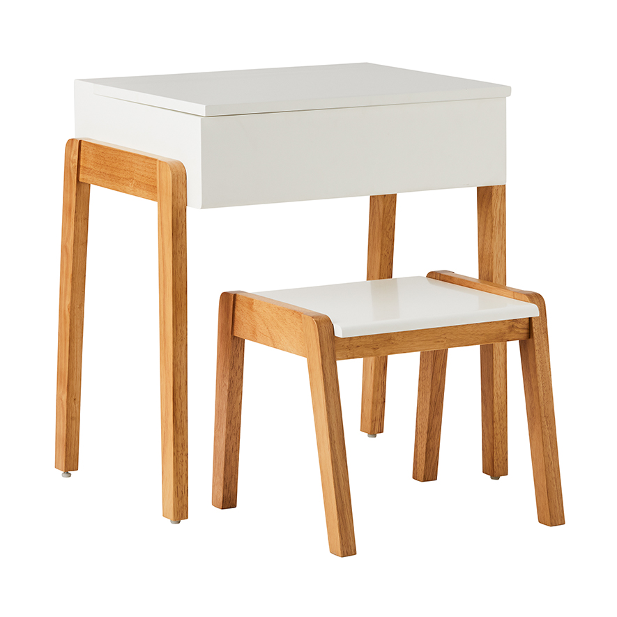 Adairs Kids Harry White Stool Adairs