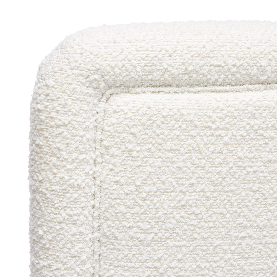 Adairs Kids Boucle White Bedhead Adairs