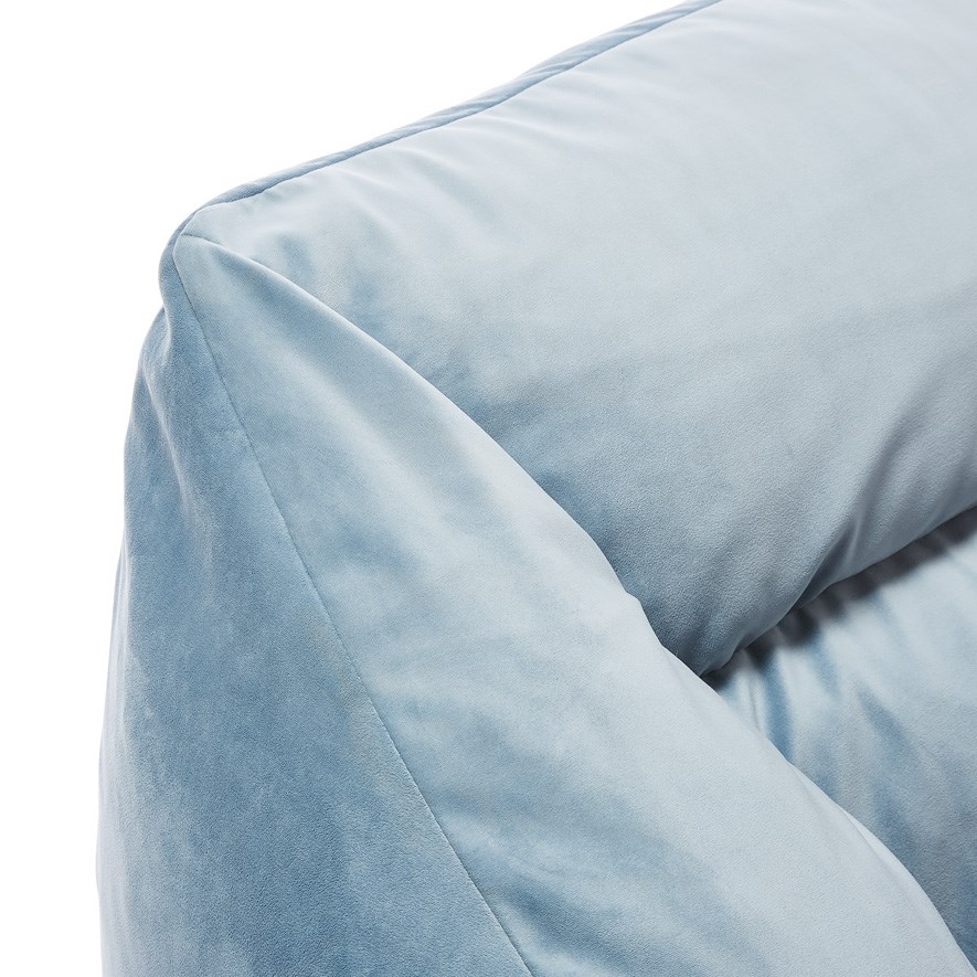 Adairs Kids Lounge Blue Velvet Chair Adairs