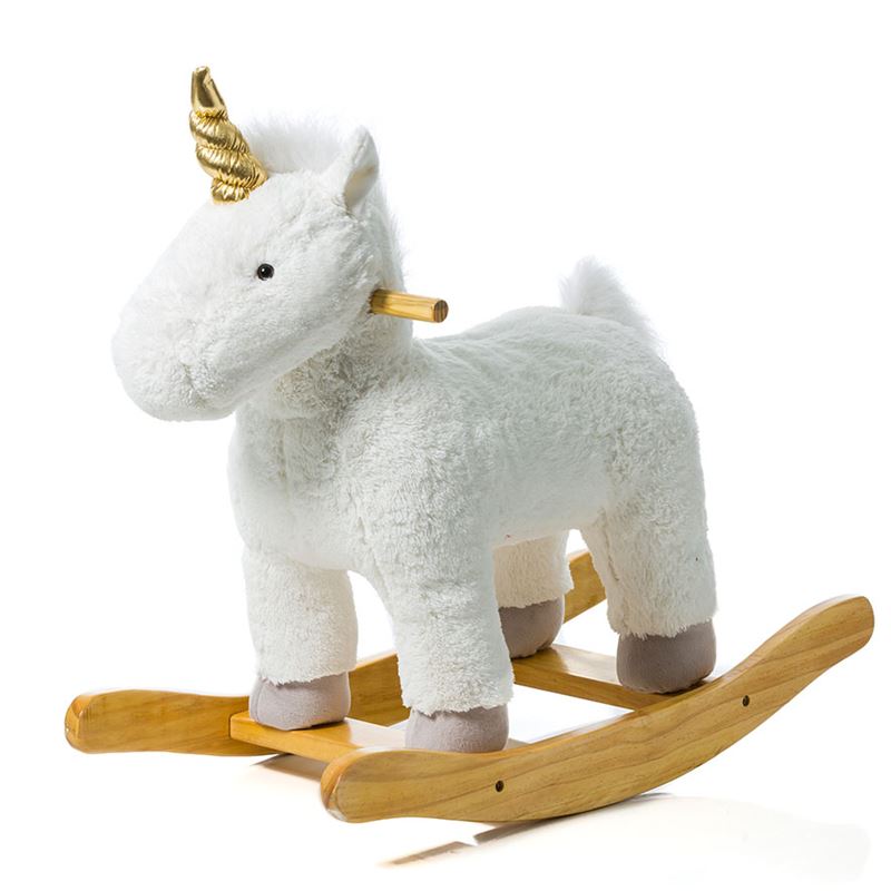 Cuddle Toy Rocking Animal White Unicorn- Home & Gifts - Gifts & Toys -  Adairs Kids Online