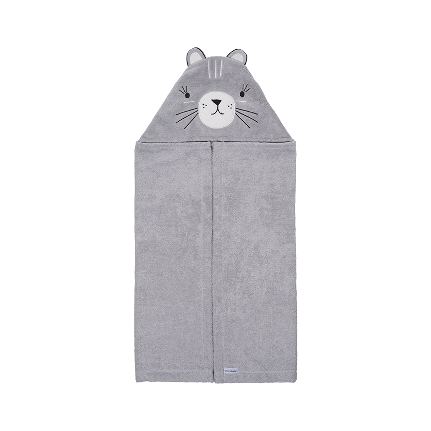 Adairs Baby Cat Hooded Towel Adairs