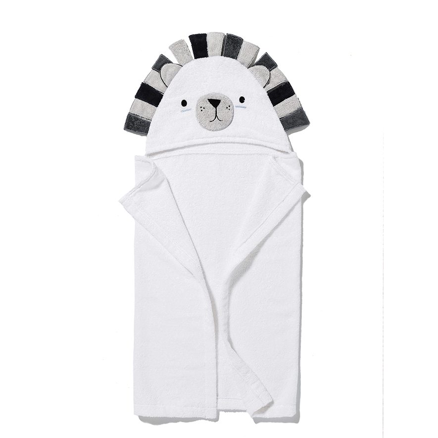 Adairs Baby Lion Hooded Towel Adairs
