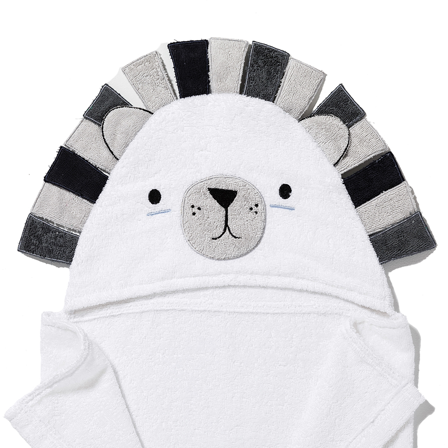 Adairs Baby Lion Hooded Towel Adairs