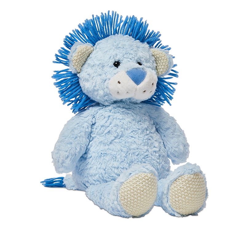 Blue Plush Lion Keepsake Toy