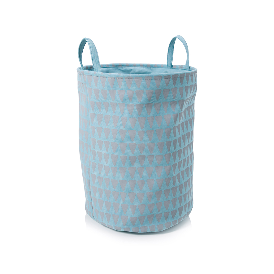 Scout Storage Basket Grey Triangle Adairs