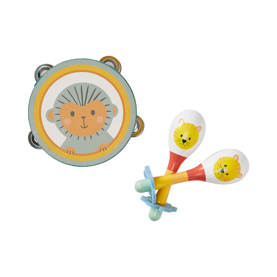 Adairs Kids Interactive Tambourine and Maraca Toy Gift Set Adairs