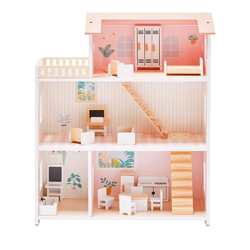 Timber Doll House and Furniture Play Collection