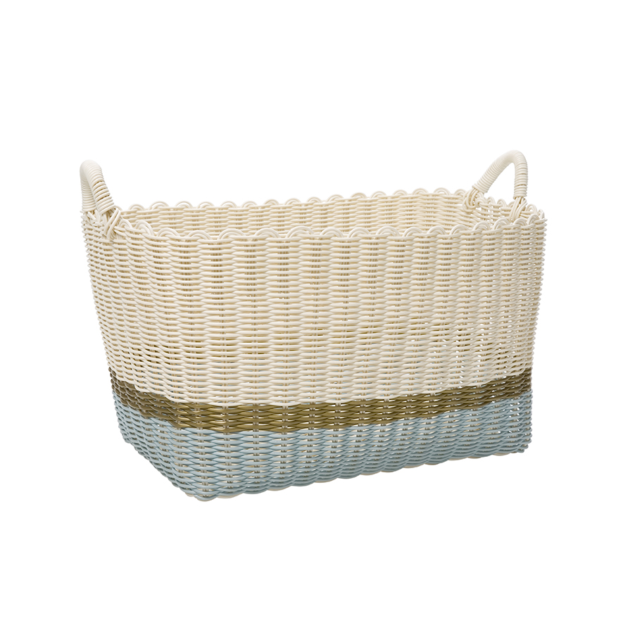 Noah Baskets Grey Gold White Adairs Kids Home Gifts