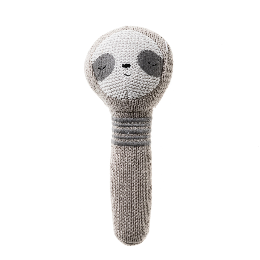 Adairs Baby Knitted Rattle Sloth Adairs