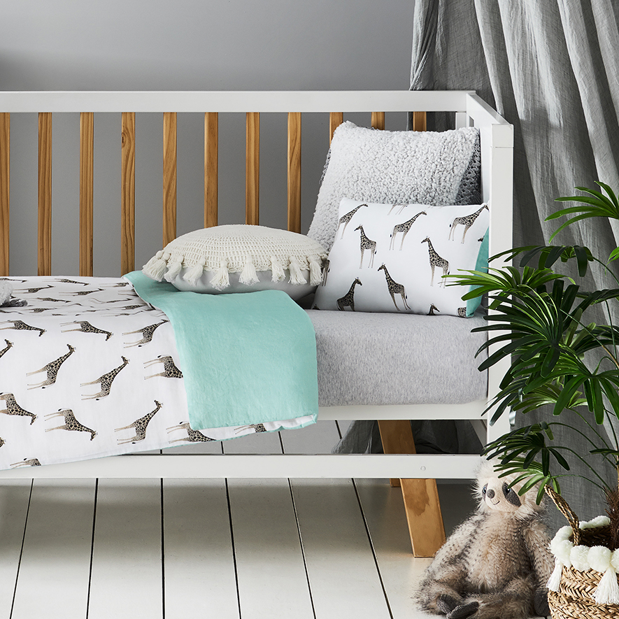 Adairs cot grey deals