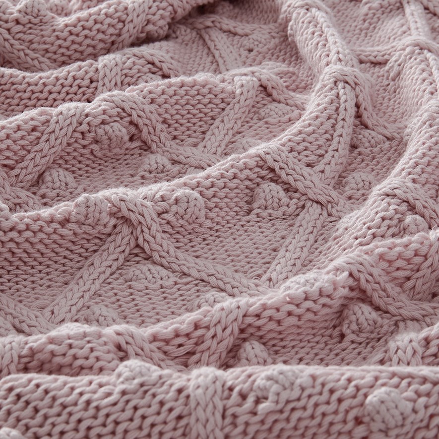Dusty pink deals baby blanket