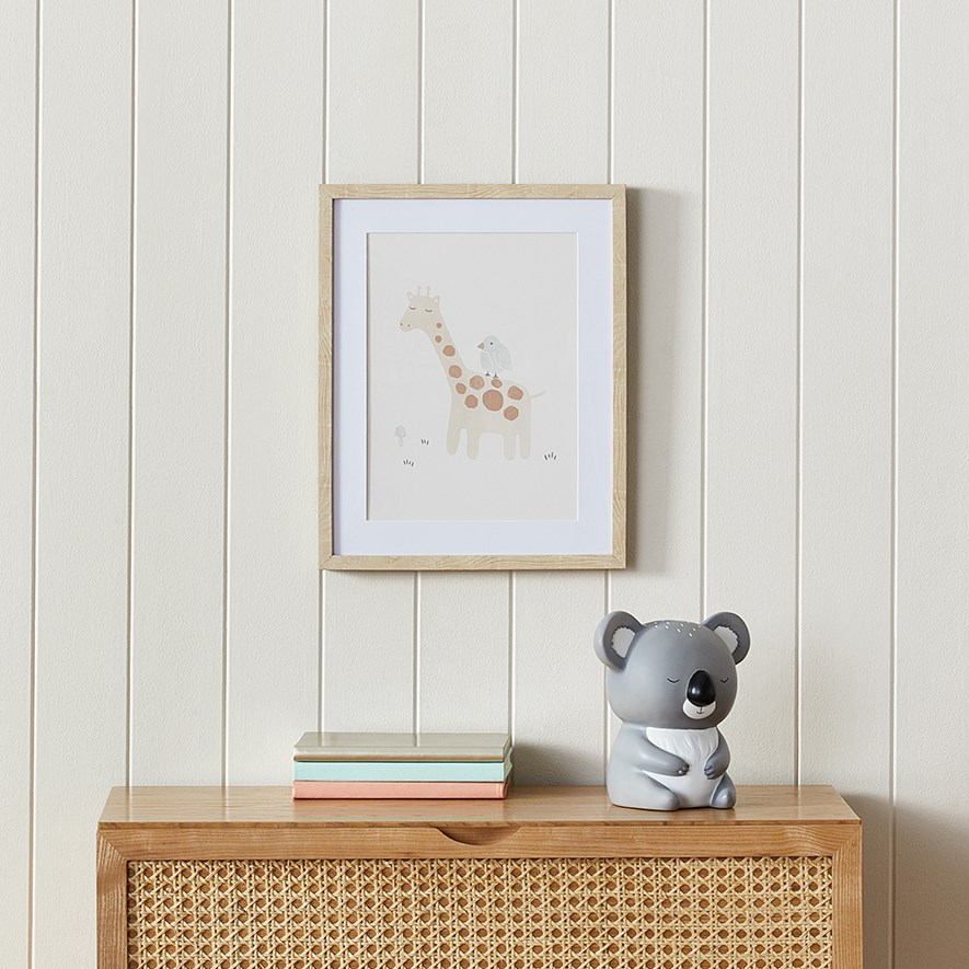 Adairs Baby Little Buddies Giraffe Nursery Wall Art Adairs
