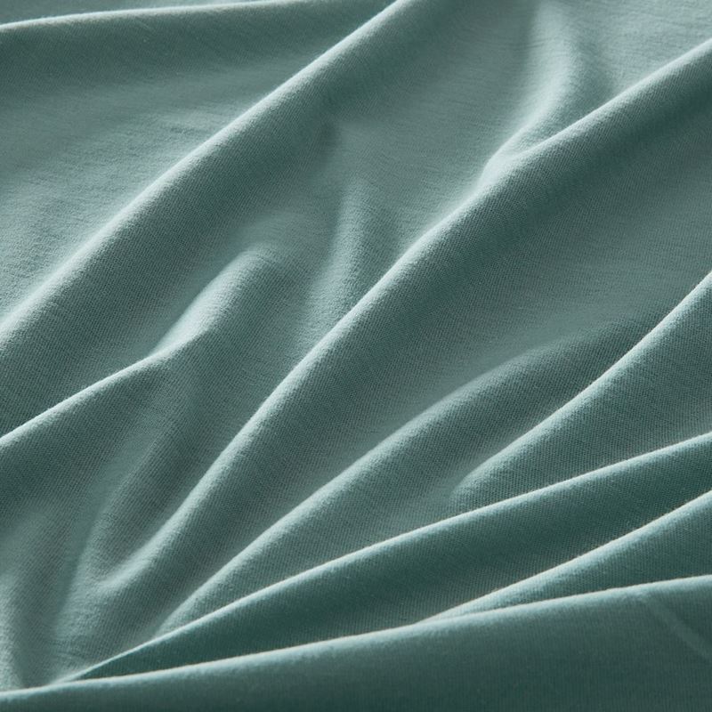 Cotton Jersey Ivy Green Fitted Sheet Set 2 Pack