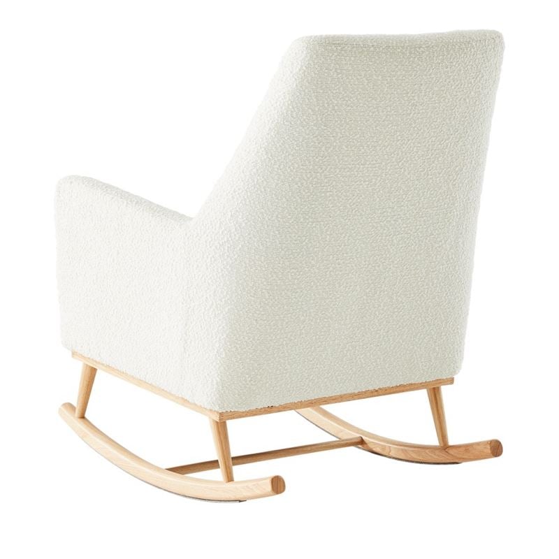 Boucle White Rocking Chair