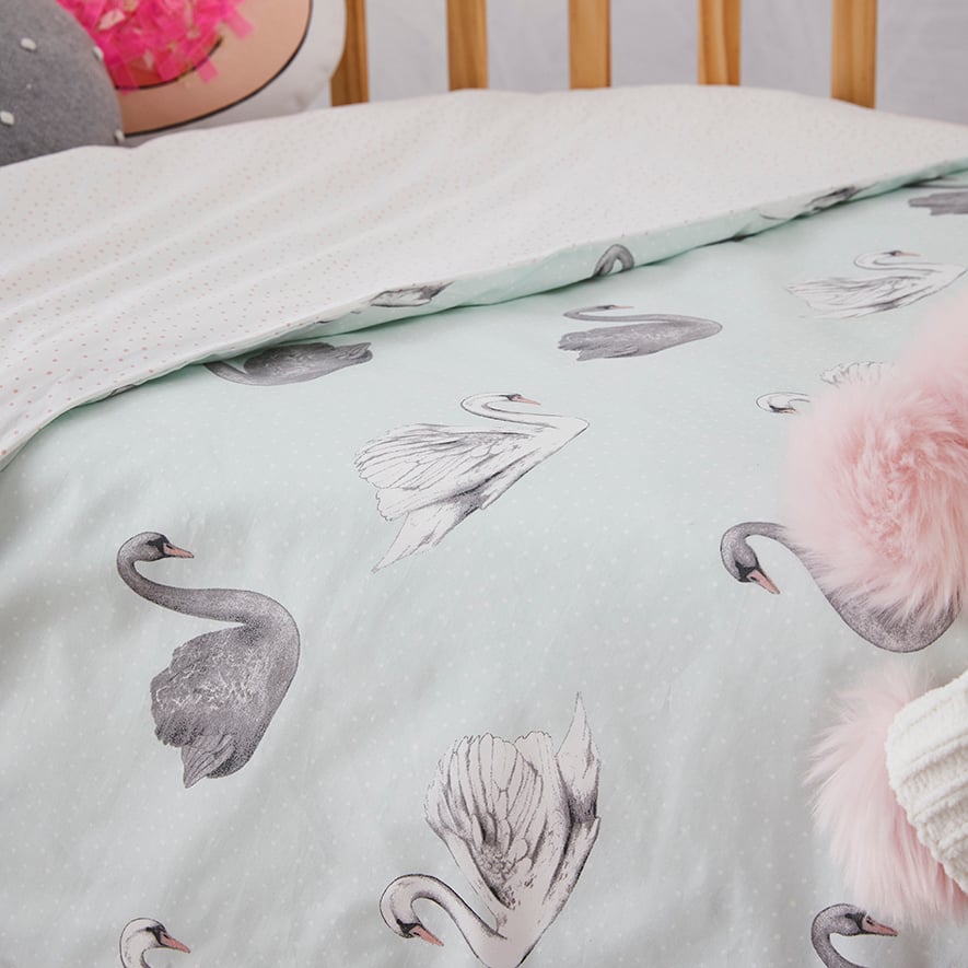 Odette Cot Quilt Cover Set Blue Adairs Kids Bedroom Quilt Covers