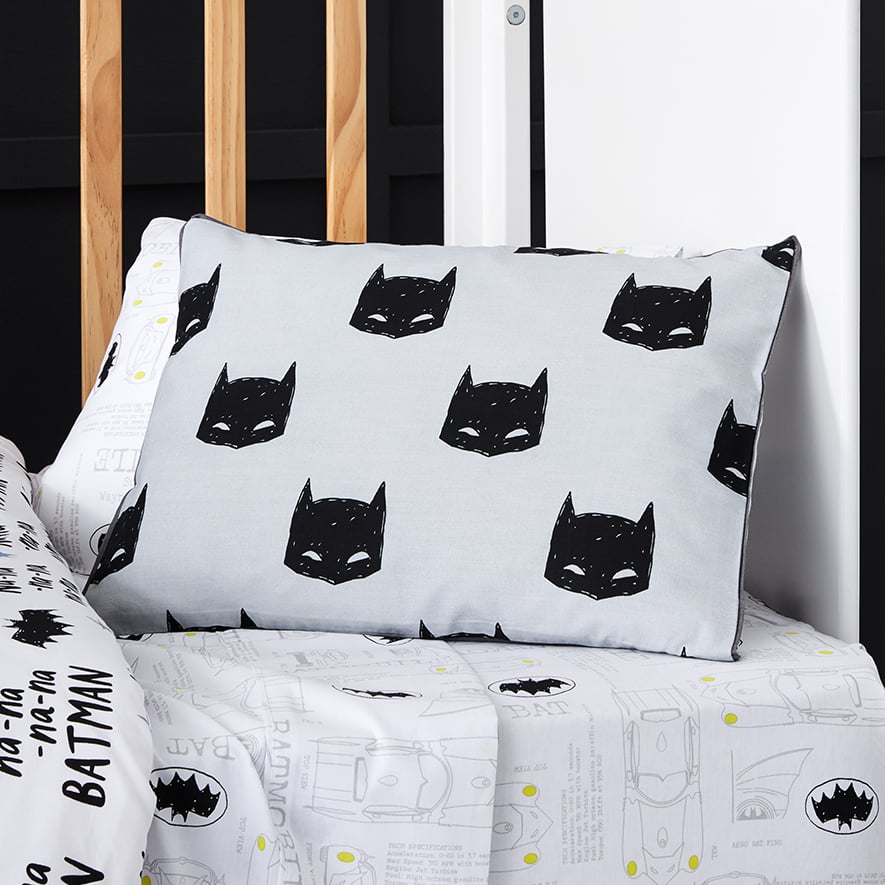 Adairs Kids Batman Cot Grey Quilt Cover Set Adairs