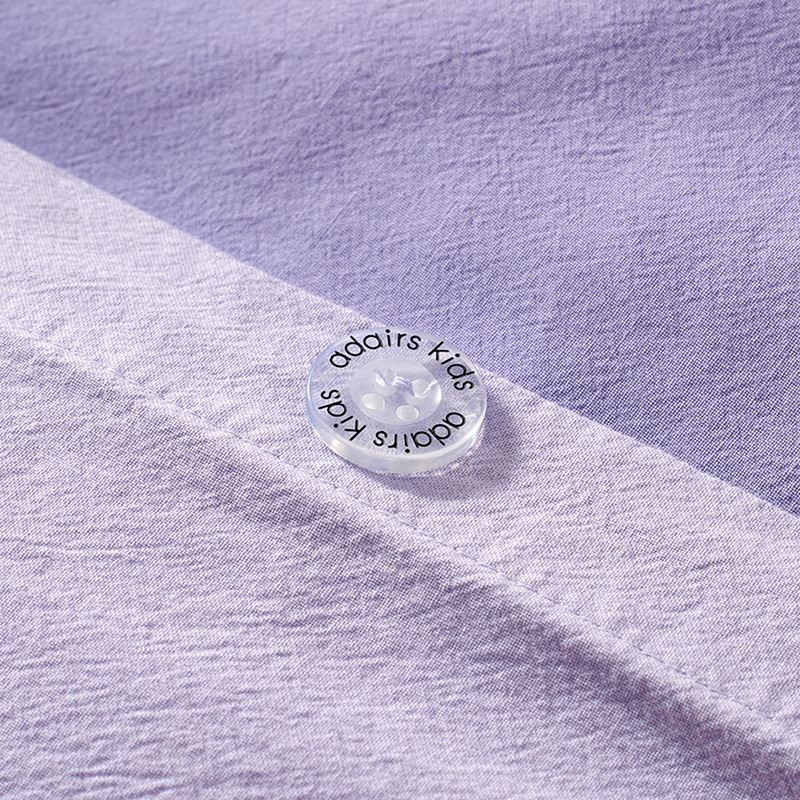 Stonewashed Cotton Lilac Cot Quilt Cover Set