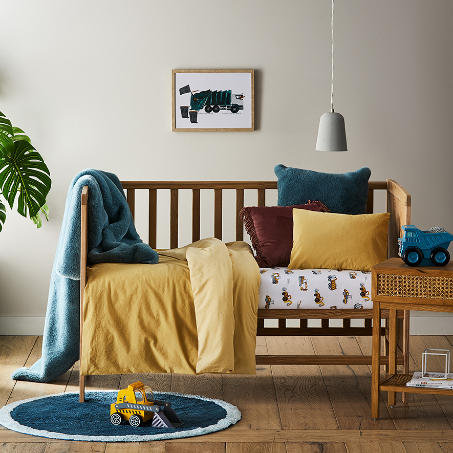 Adairs Kids Stonewashed Cotton Spice Cot Quilt Cover Set Adairs