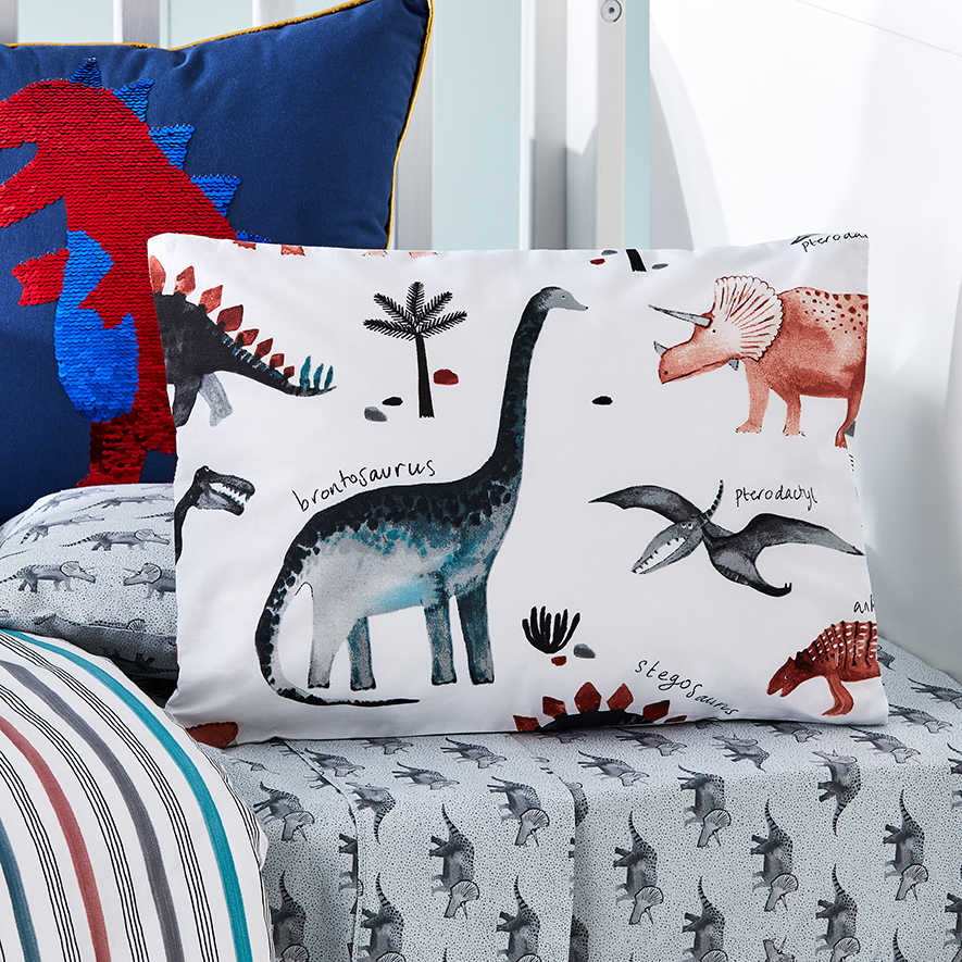 Adairs Kids Dinosaur Park Cot Quilt Cover Set Adairs