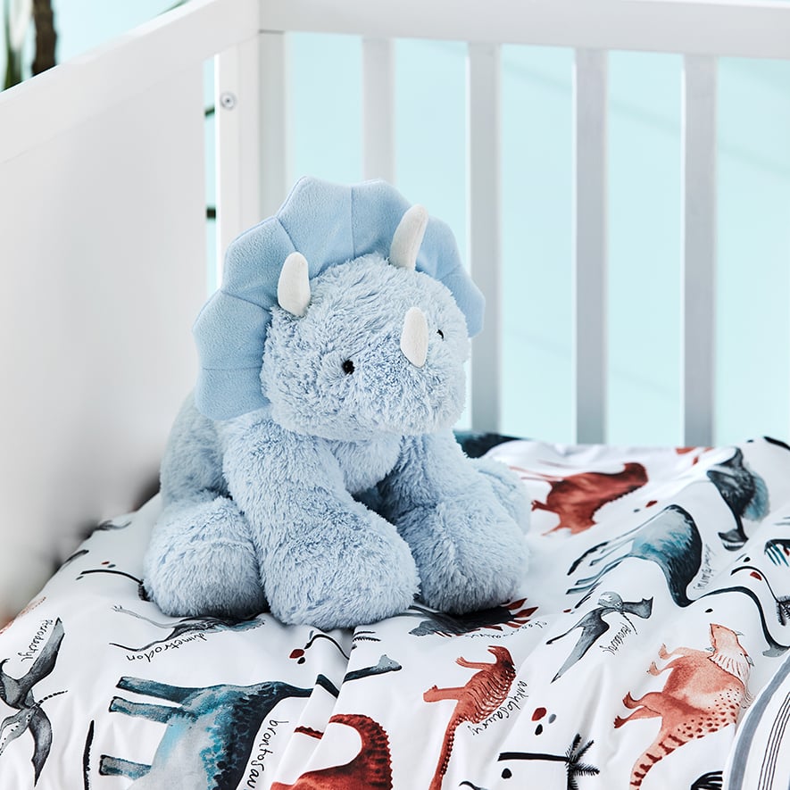 Adairs Kids Dinosaur Park Cot Quilt Cover Set Adairs