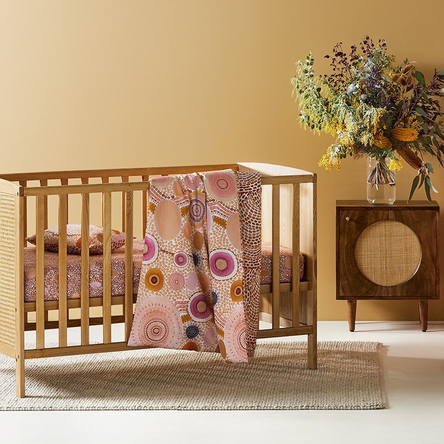 Adairs Kids Miimi + Jiinda Yuludarra Cot Quilt Cover Set Adairs