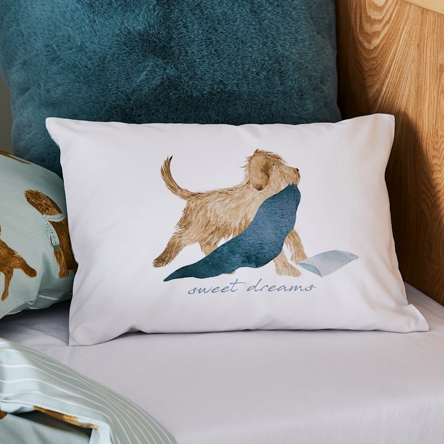 Adairs Kids Coordinating Pedro Pup Cot Pillowcase Adairs