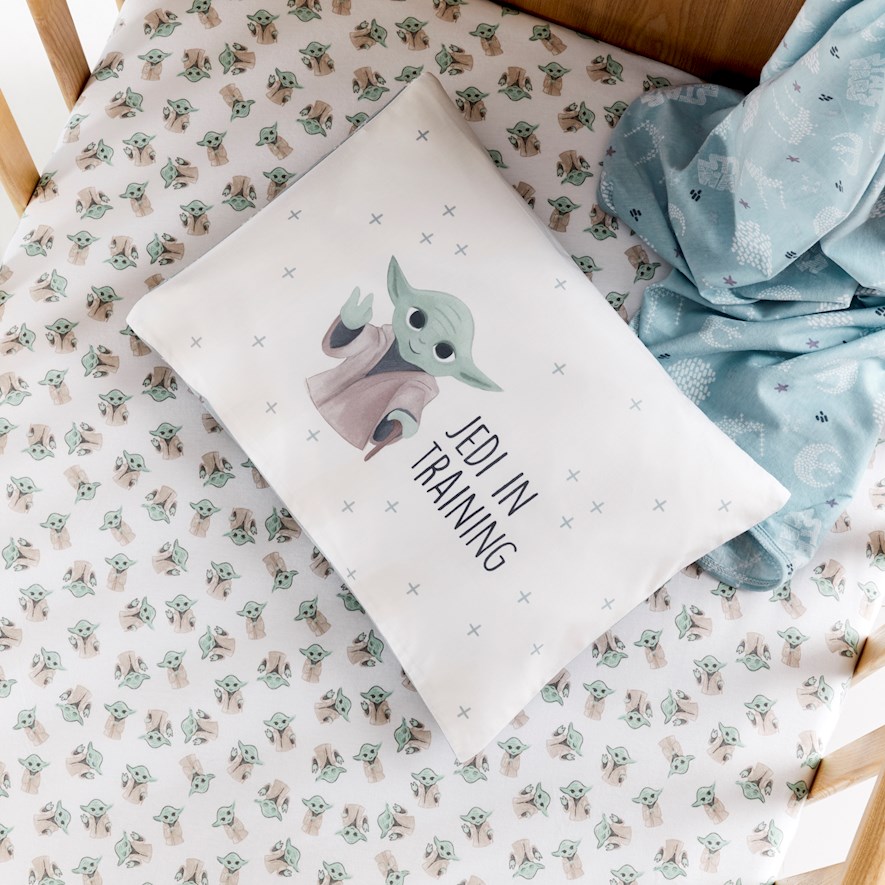 Adairs Kids Star Wars White Jedi In Training Cot Pillowcase Adairs