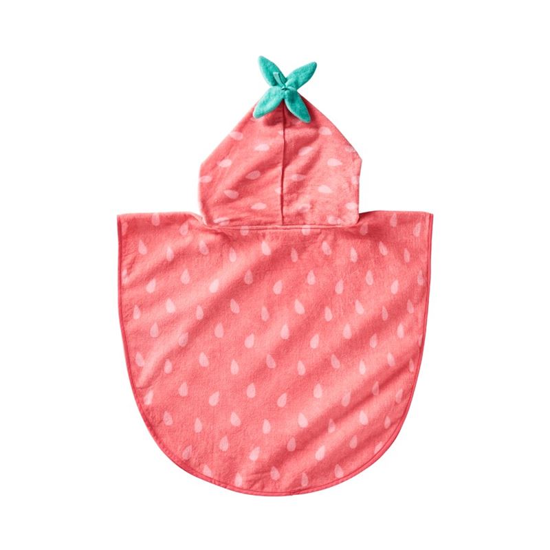 Strawberry Small Beach Hooded Towel