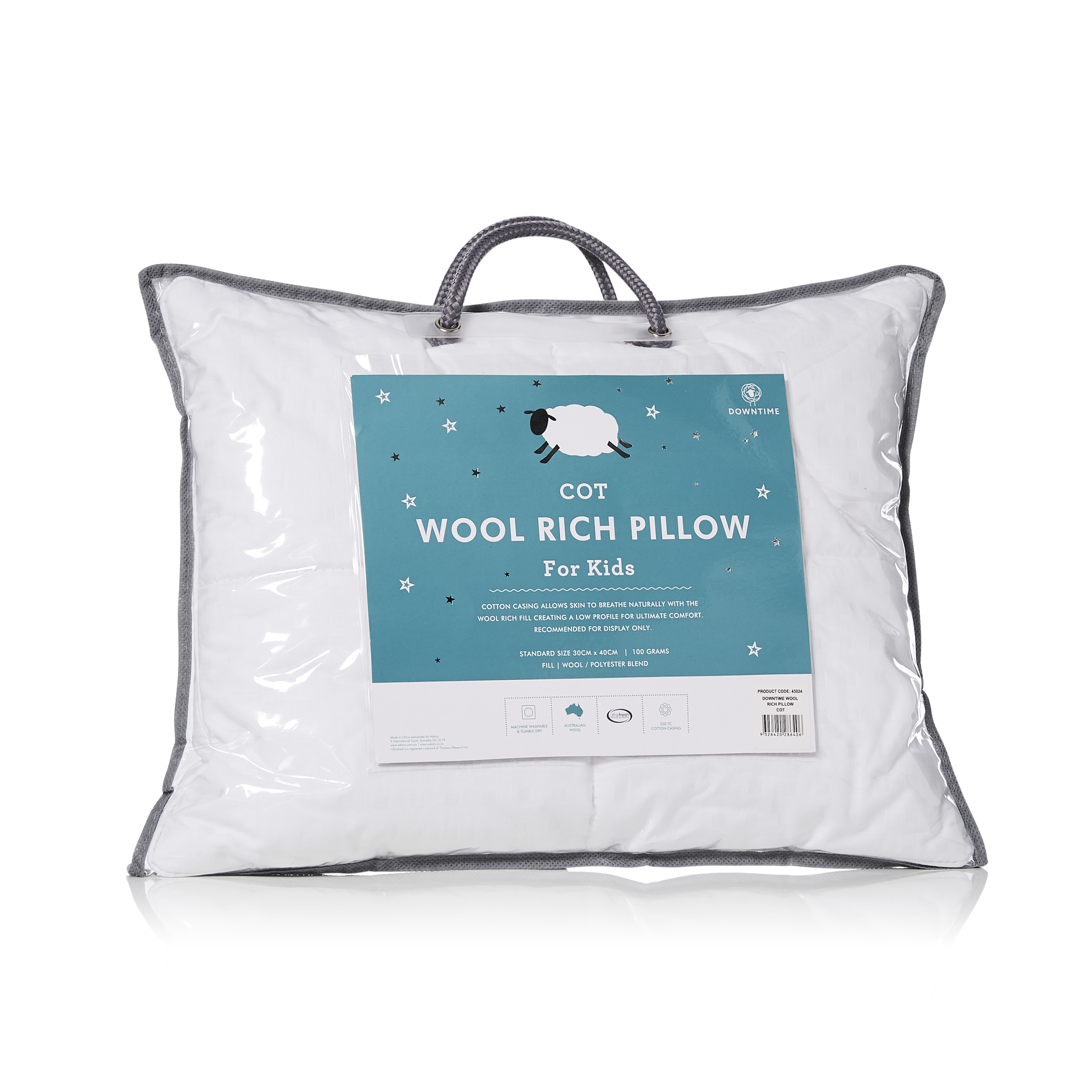 Downtime Slumber Wool Rich Cot Pillow Adairs