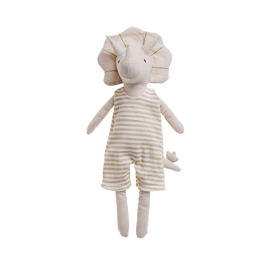 Adairs Kids Finn Dino Linen Soft Toy Adairs